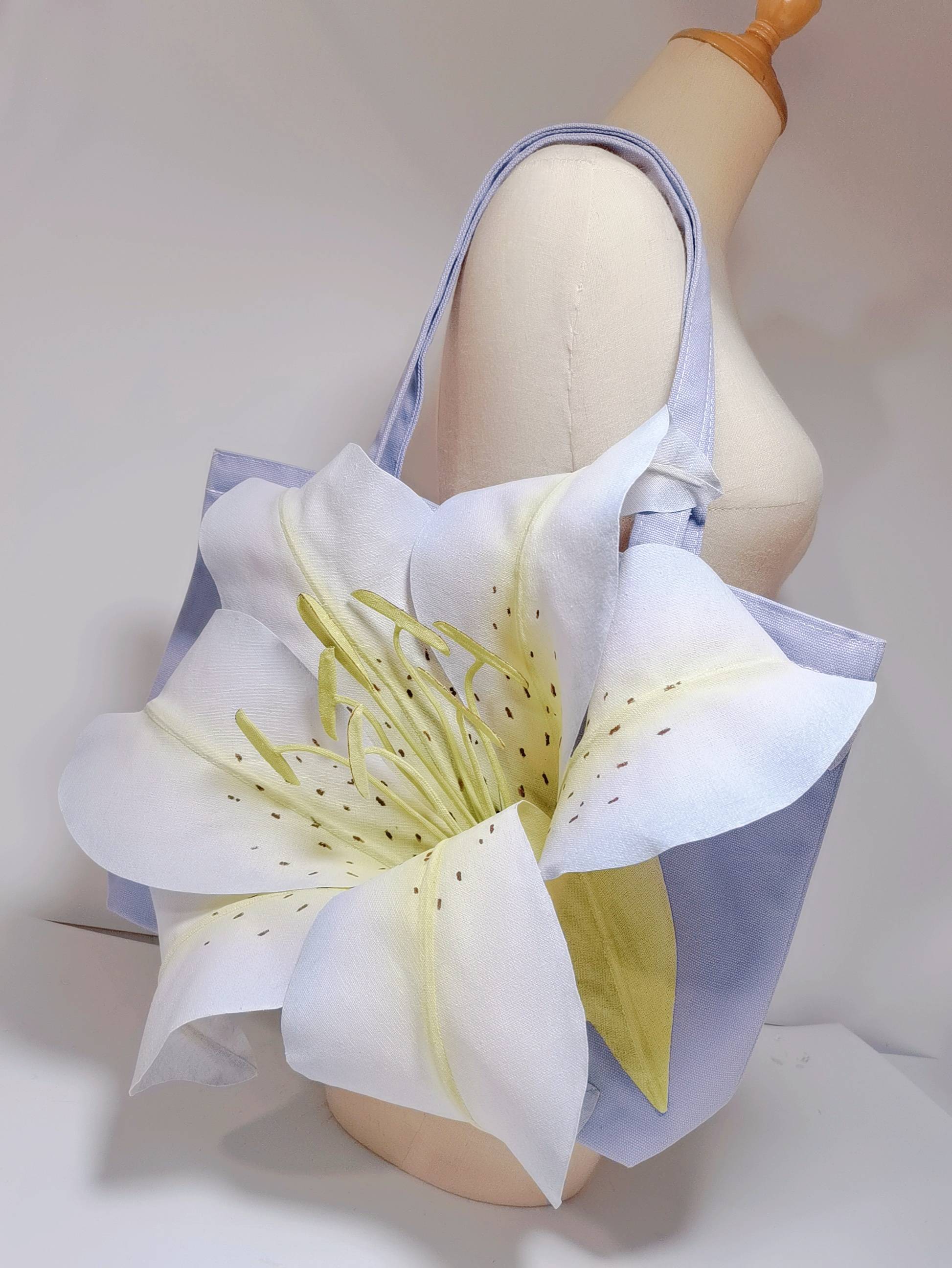 Lily Floral Tote Bag