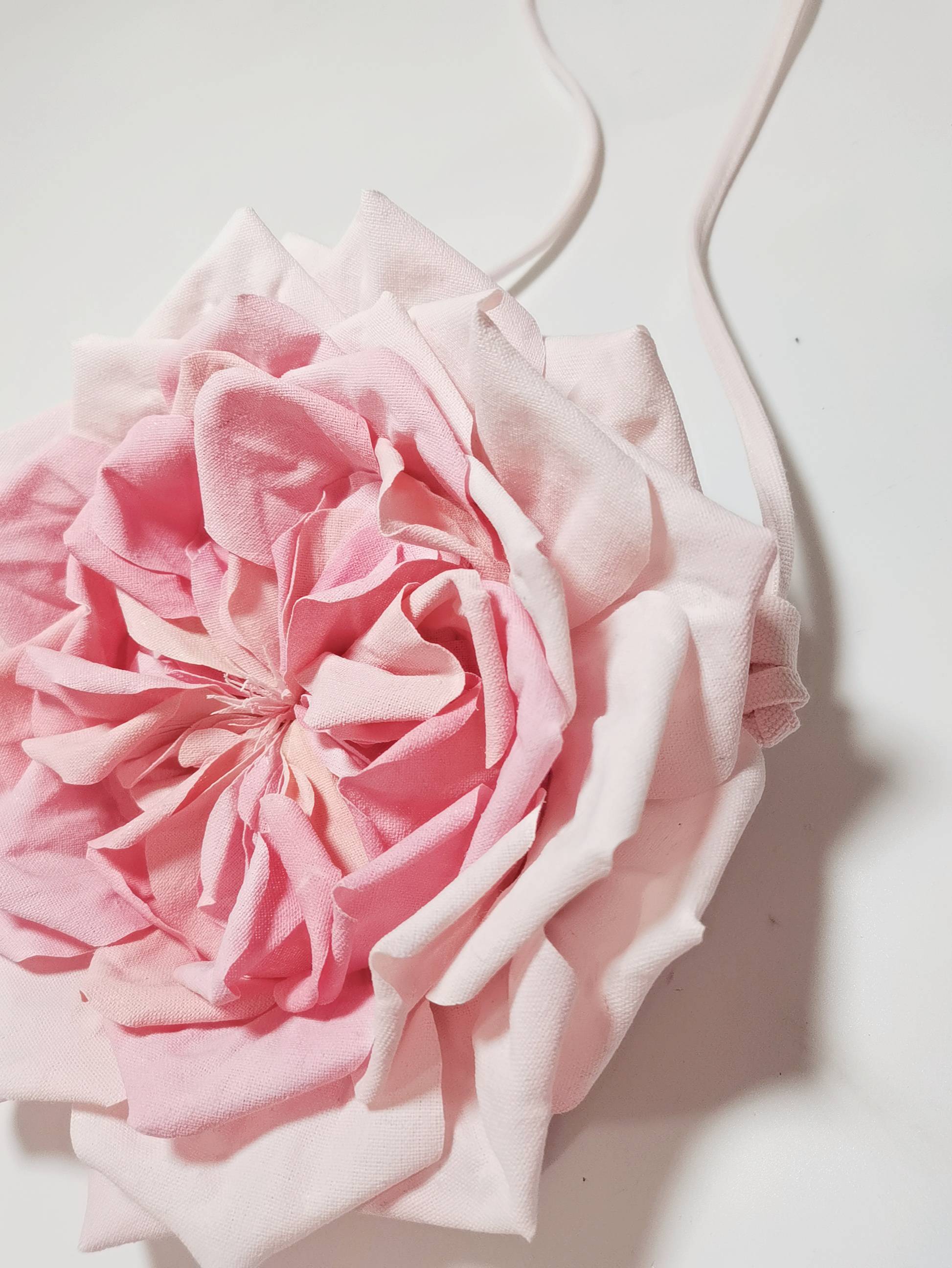 Austin Rose Fabric Crossbody Bag