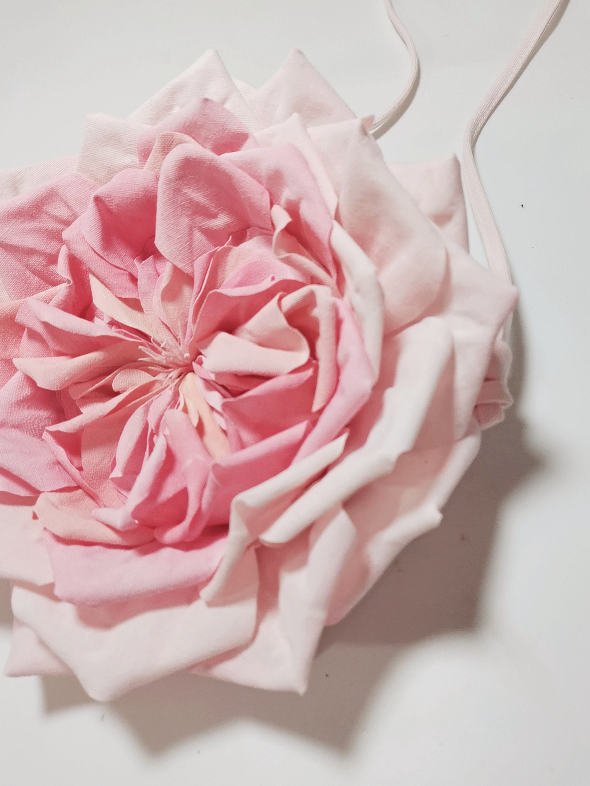 Austin Rose Fabric Crossbody Bag